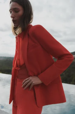 Hot Blazer Janis Structure Et Colore Femme Blazers