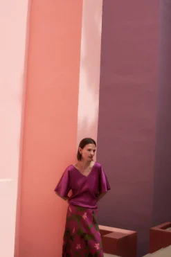 Outlet Blouse Cselma Violet Clair Femme Blouses