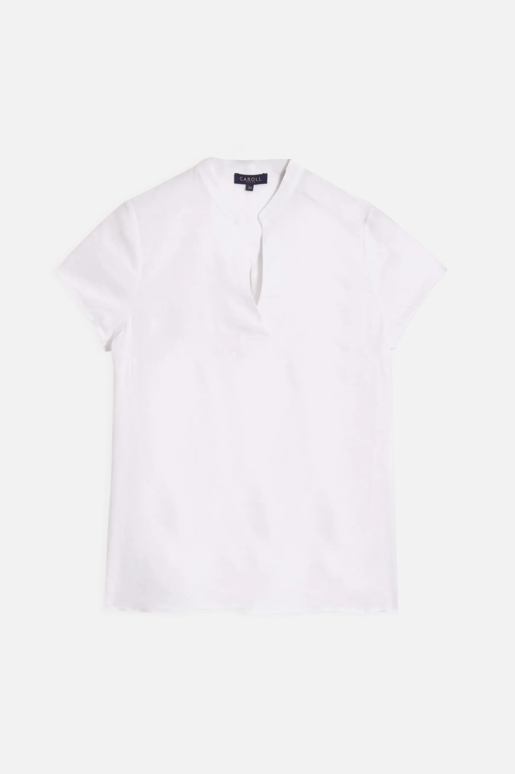 Cheap Blouse Kat 100% Lin Blanc Femme Chemises