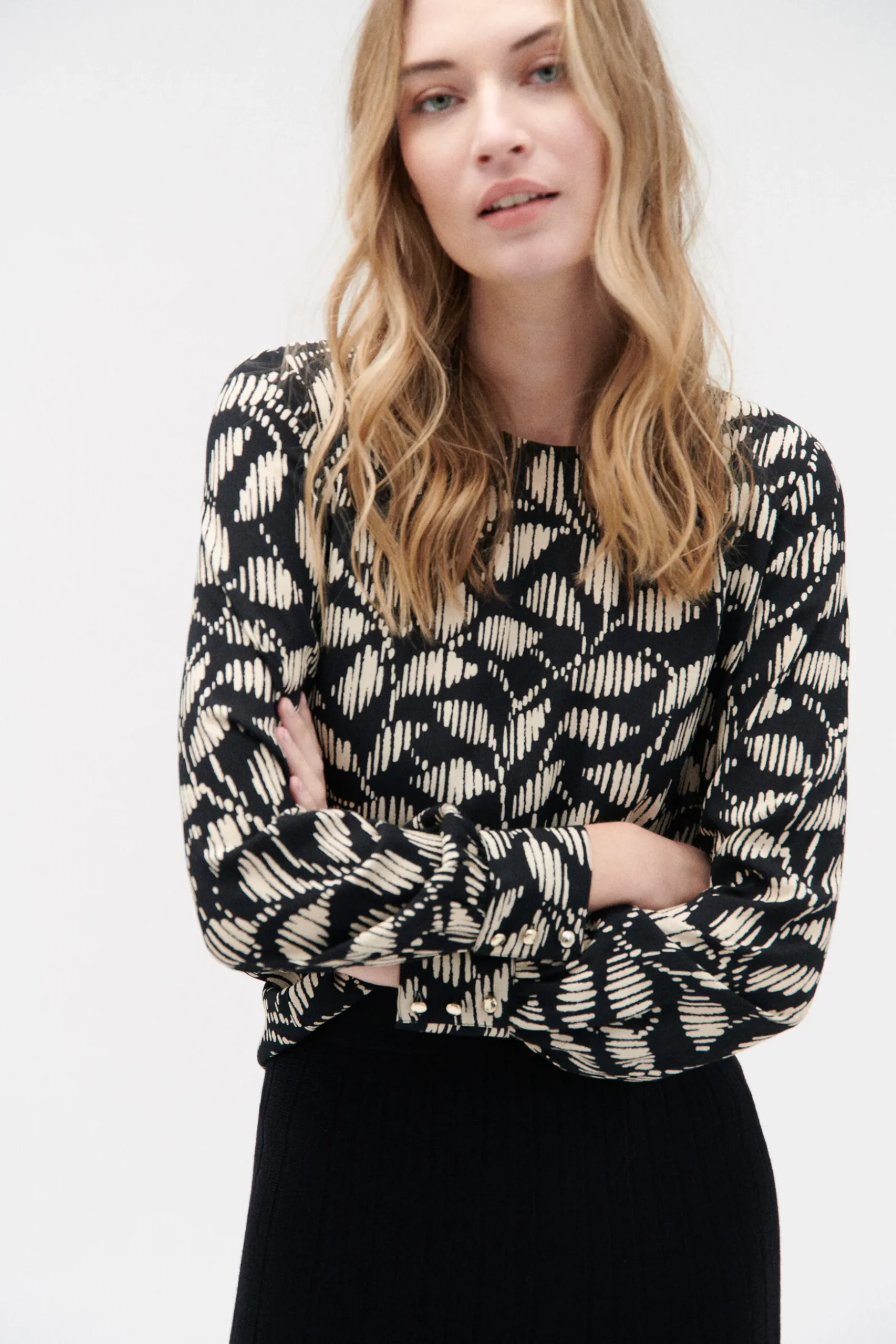Outlet Blouse Lena A Motifs Femme Blouses