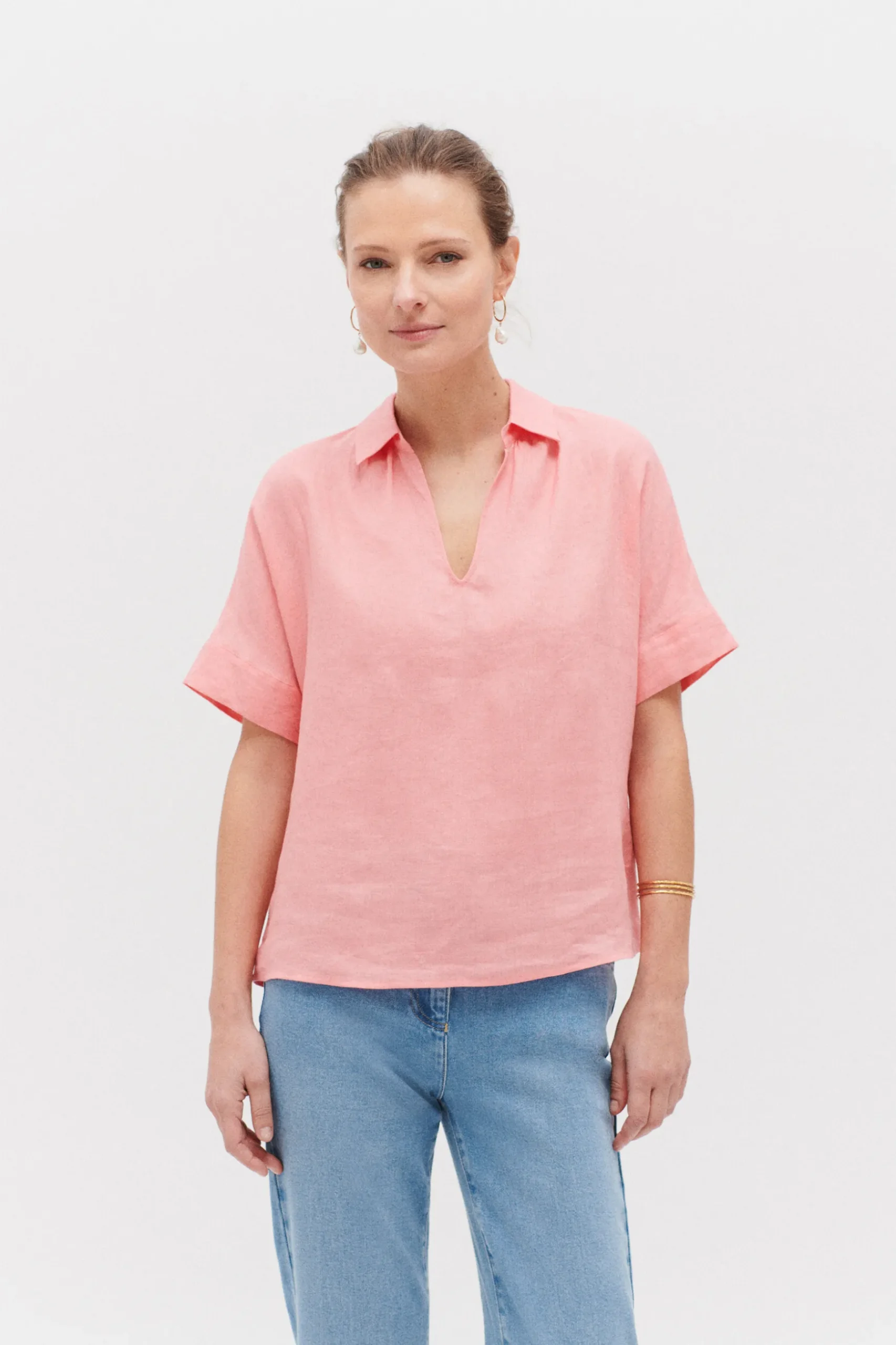 Flash Sale Blouse Sonia 100% Lin Femme Blouses