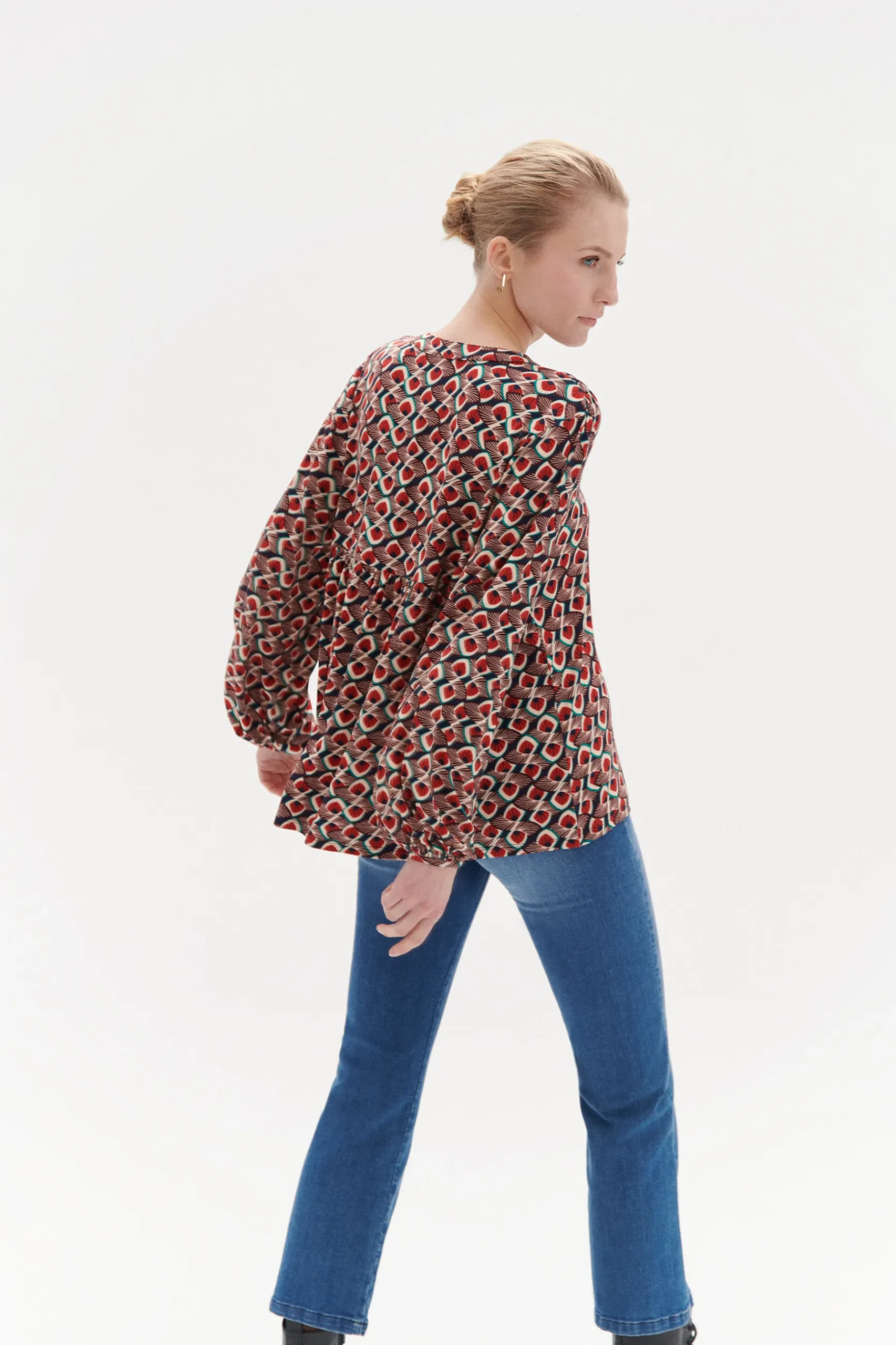 Shop Blouse Tess En Jersey De Viscose Femme Blouses