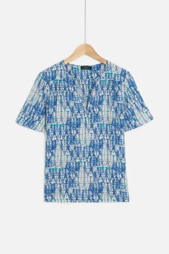 Cheap Blouse Tie And Dye Femme Blouses