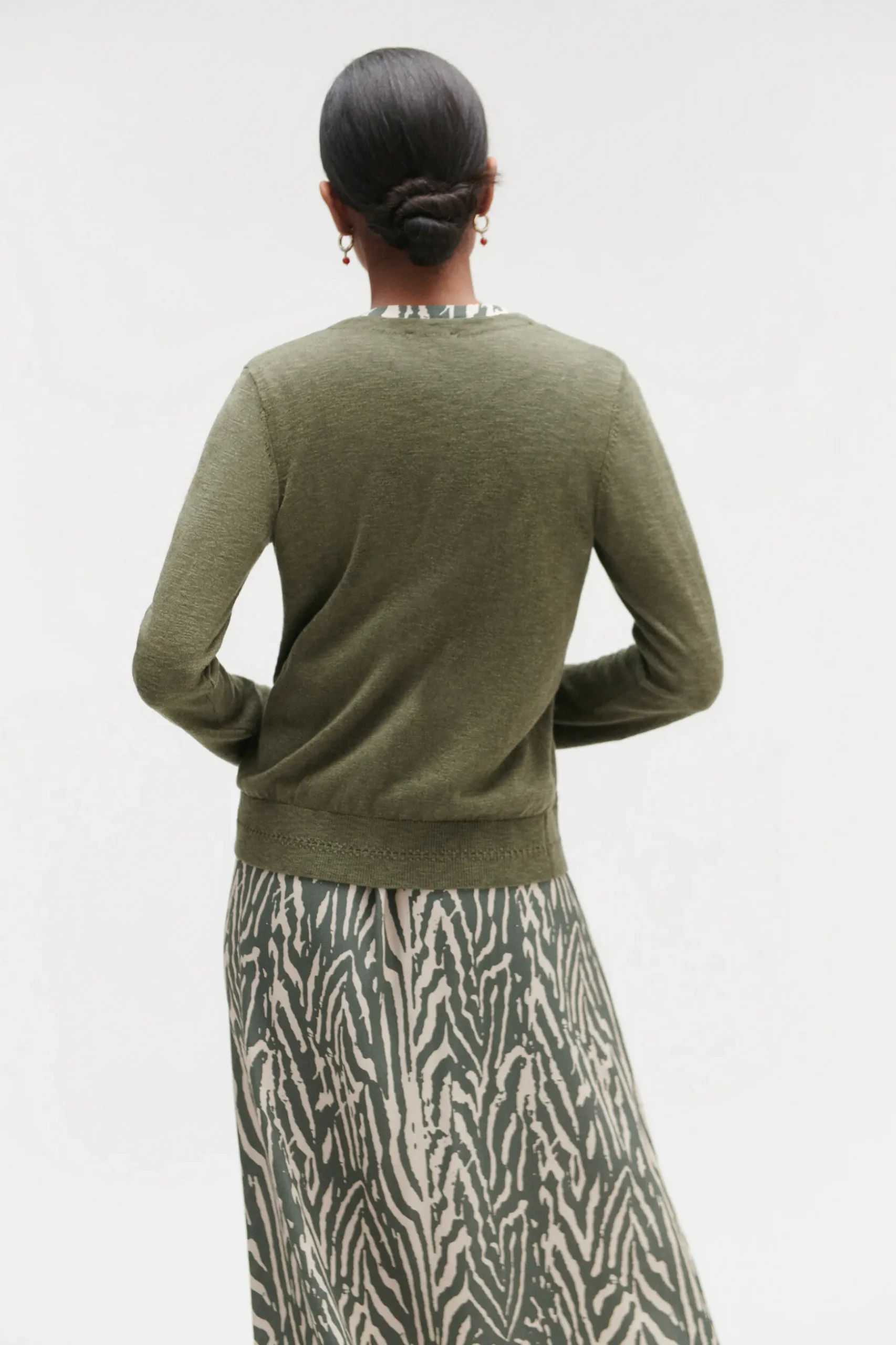 Flash Sale Cardigan Blondine Vert Kaki Femme Gilets