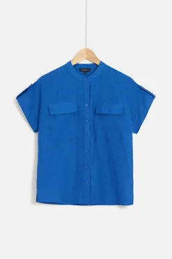 Store Chemise Allan Bleu Electrique Femme Chemises