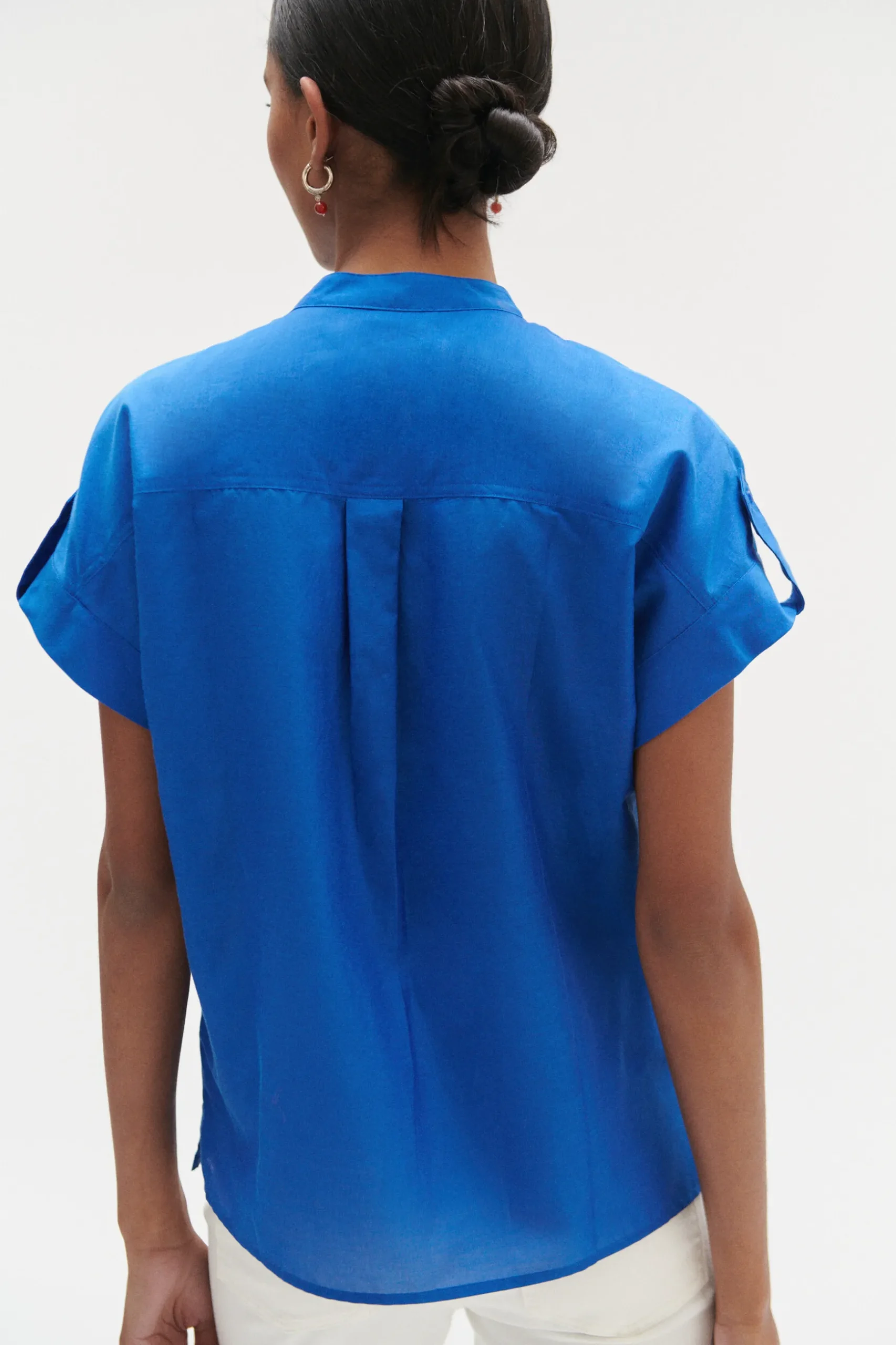 Store Chemise Allan Bleu Electrique Femme Chemises