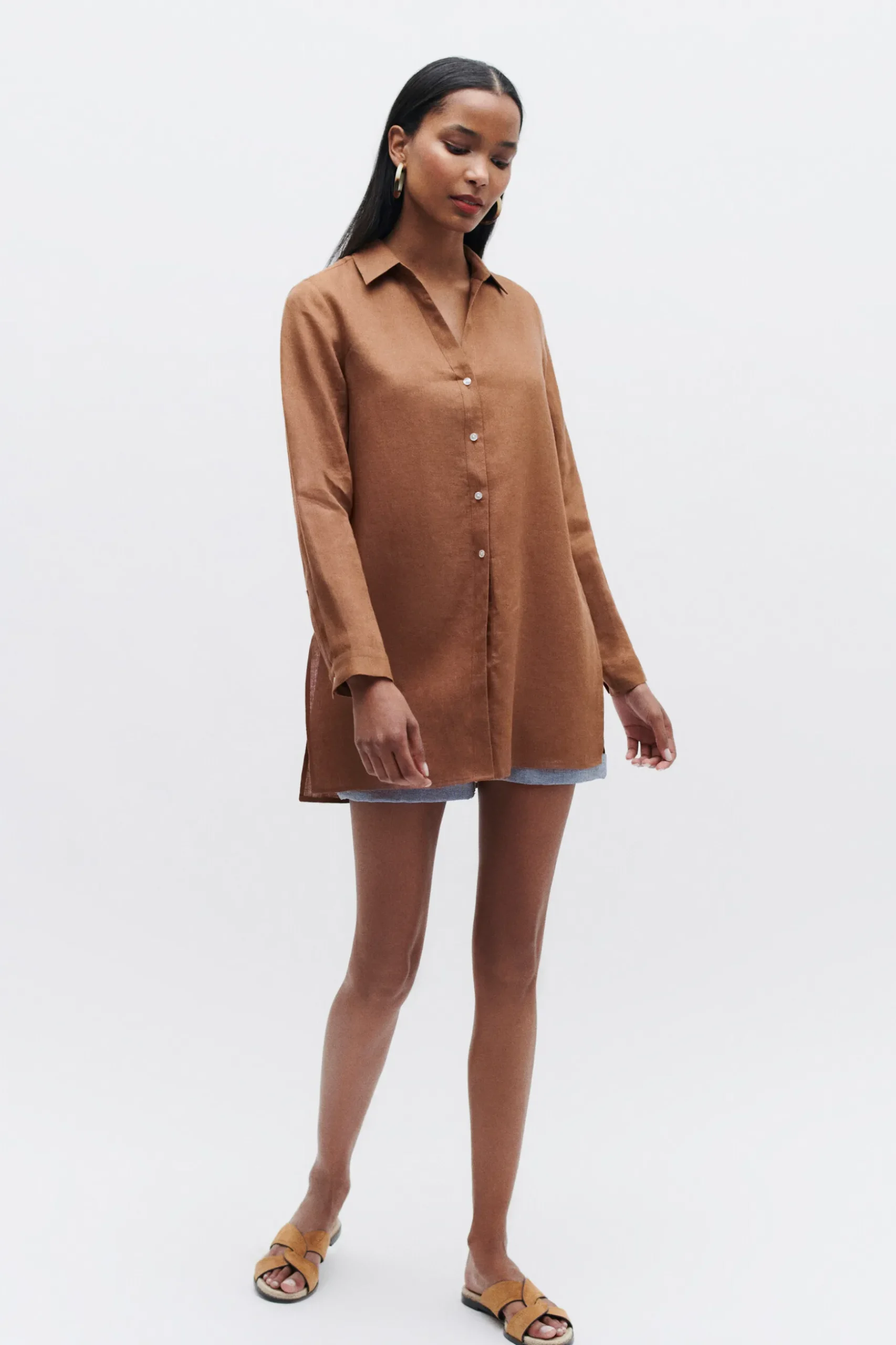 Store Chemise Clementine 100% Lin Femme Chemises