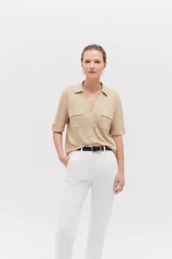 Cheap Chemise Estela 100% Lin Femme Tops Et T-Shirts