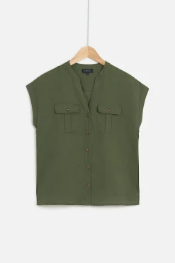 New Chemise Gina 100% Lin Femme Blouses