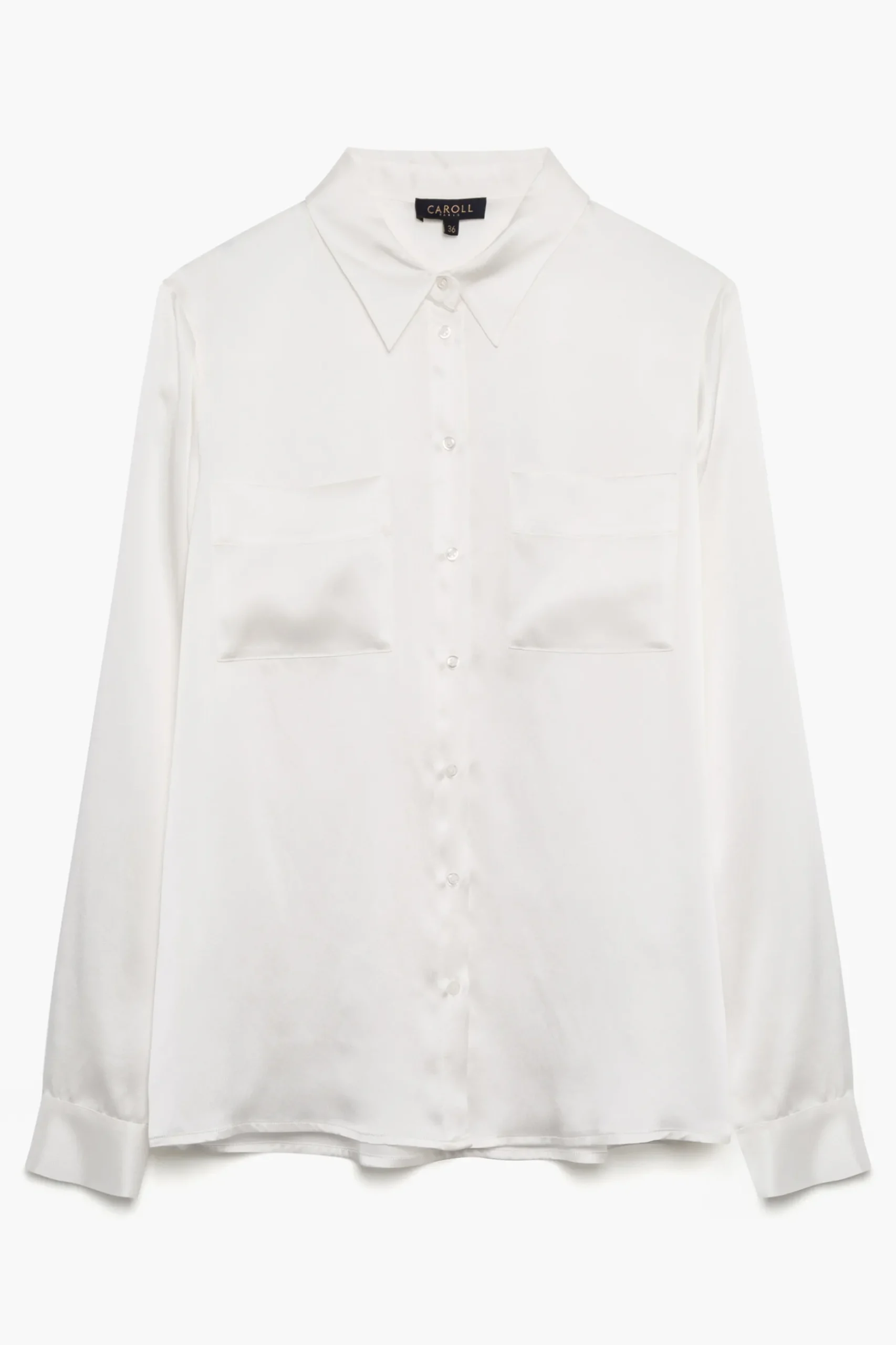 Online Chemise Jeanne B En Soie Ivoire Femme Chemises