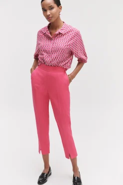 Sale Chemise Zebra A Motif Graphique Rose Fushia Femme Chemises