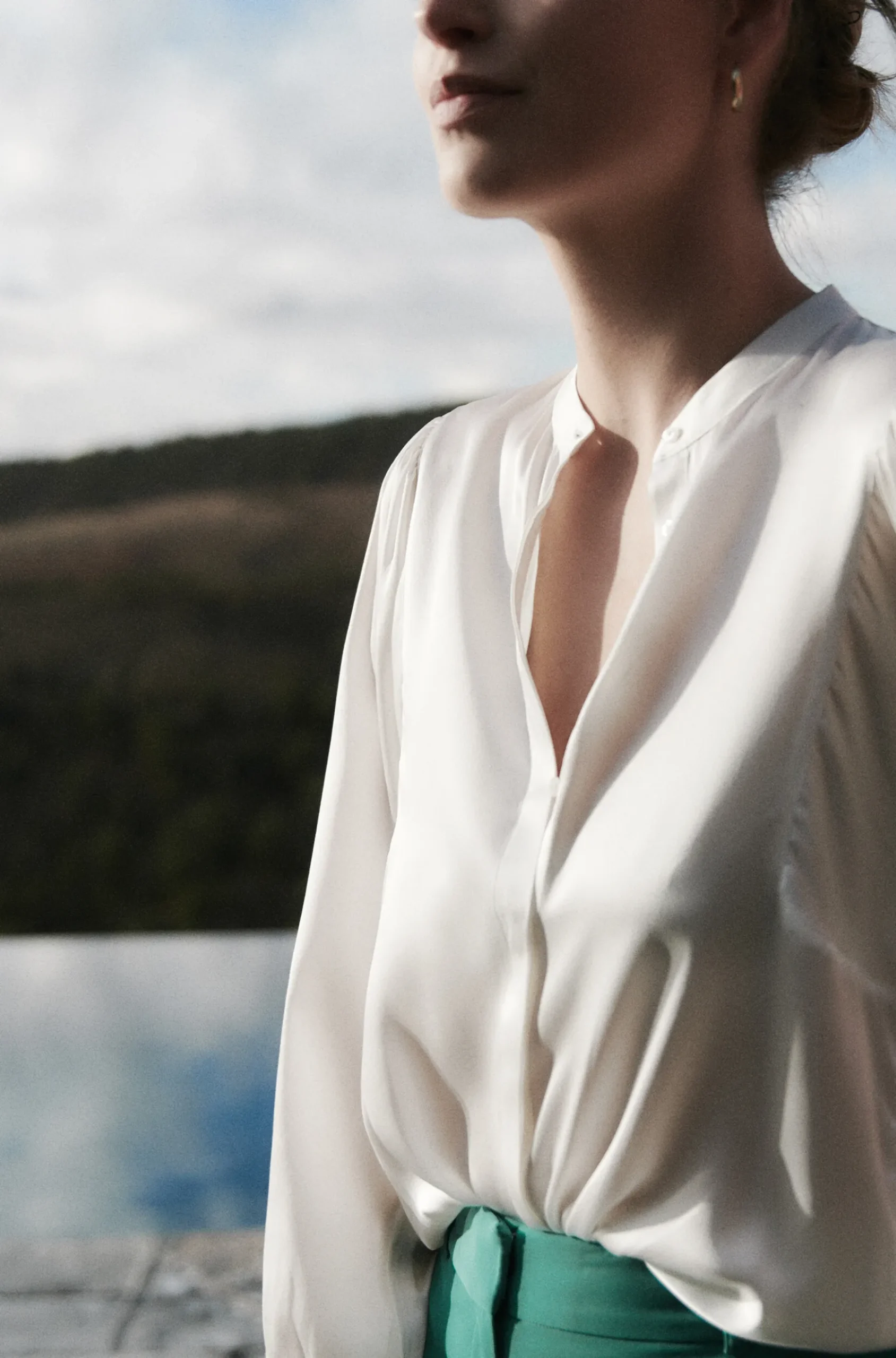 Cheap Chemisier Roskana Soie Femme Blouses