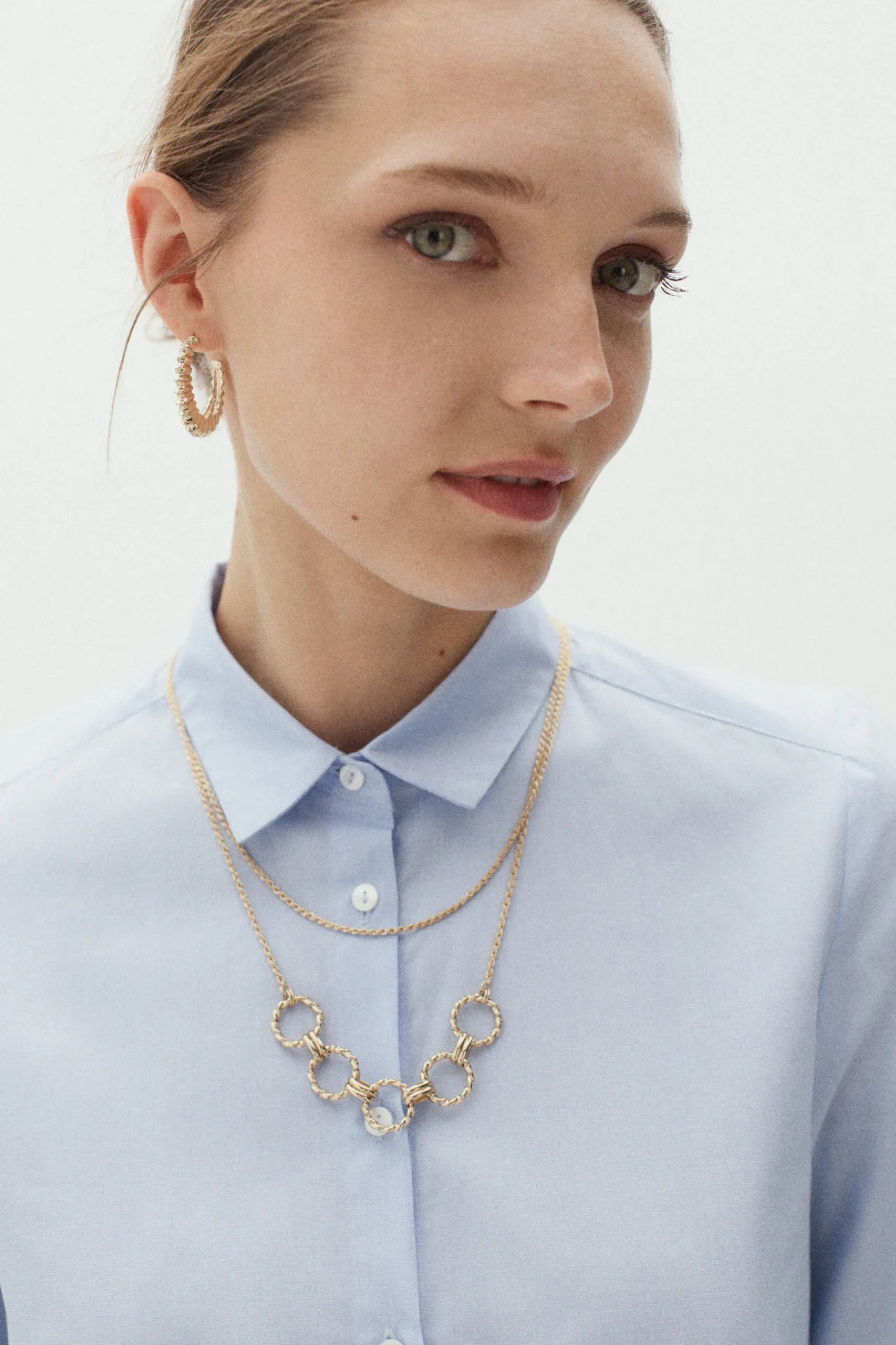 Clearance Chemisier Savana Bleu Clair Femme Chemises