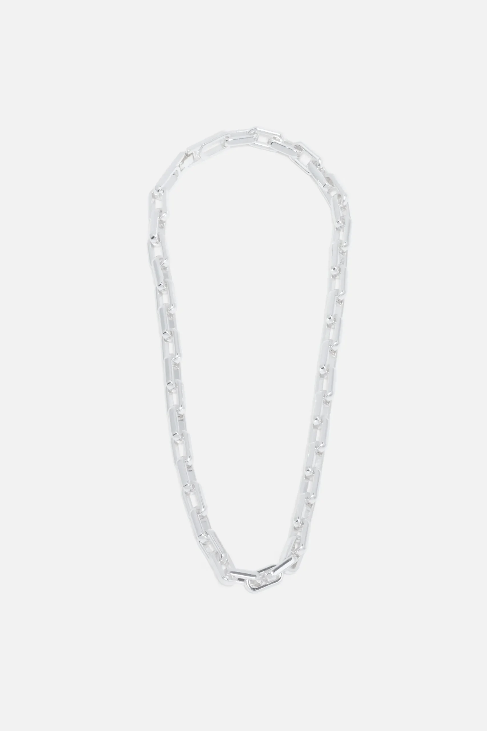 Sale Collier Billann A Maillons Gris Argent Femme Bijoux