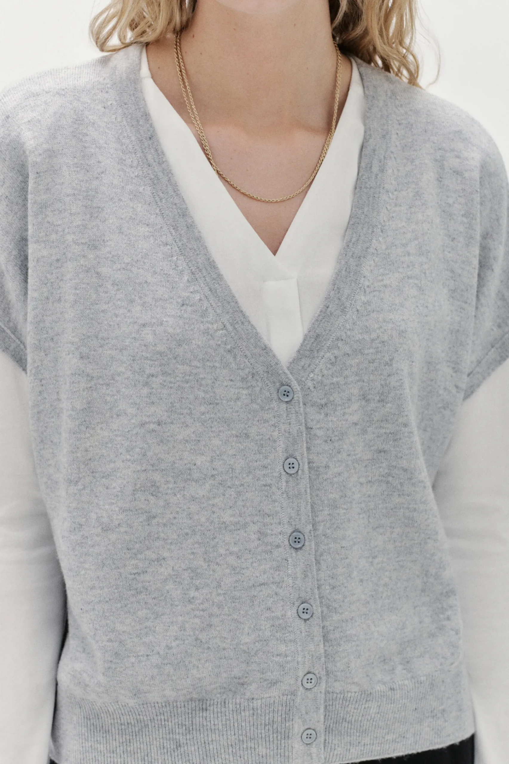 Fashion Gilet Lexie Gris Clair Femme Gilets