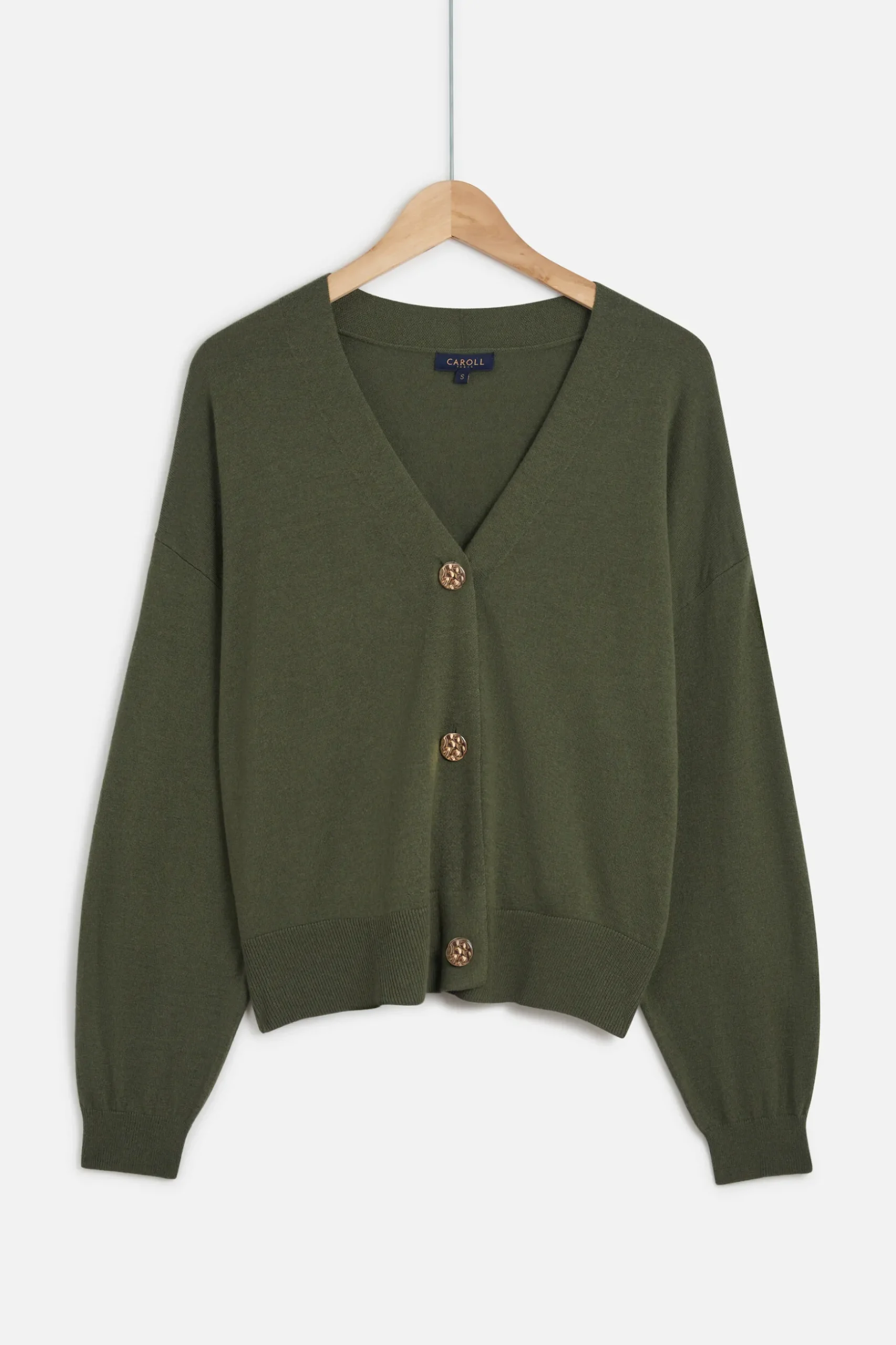 Shop Gilet Valeria Vert Kaki Femme Gilets