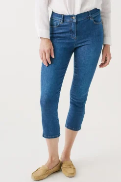 Cheap Jean Pantacourt Caleb B Denim Stone Femme Jeans
