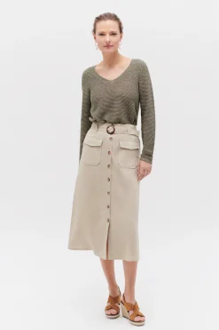 Flash Sale Jupe Agnes 100% Lin Femme Jupes