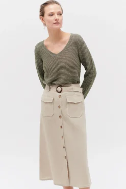 Flash Sale Jupe Agnes 100% Lin Femme Jupes