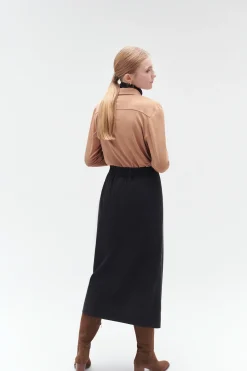 Cheap Jupe Portefeuille Elica Noir Femme Jupes