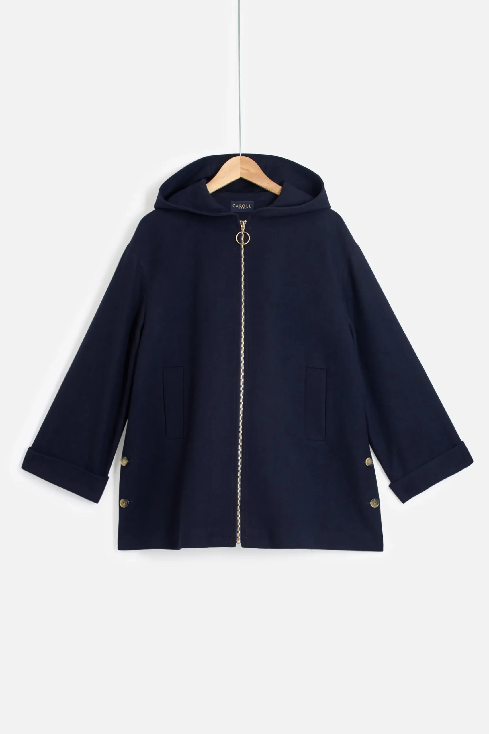 Best Sale Manteau Capucin Zippe Femme Manteaux