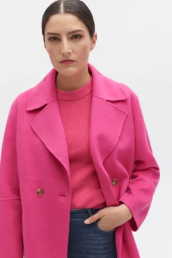 Cheap Manteau William Rose Fushia Femme Manteaux