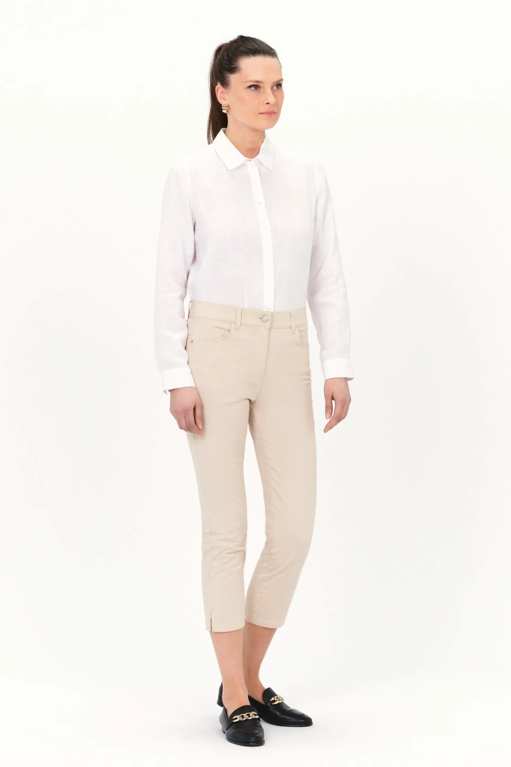Cheap Pantacourt Mason Beige Femme Pantalons