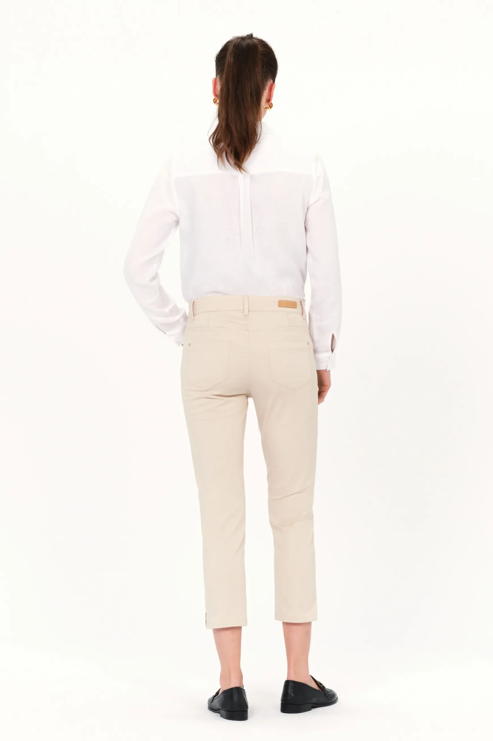 Cheap Pantacourt Mason Beige Femme Pantalons