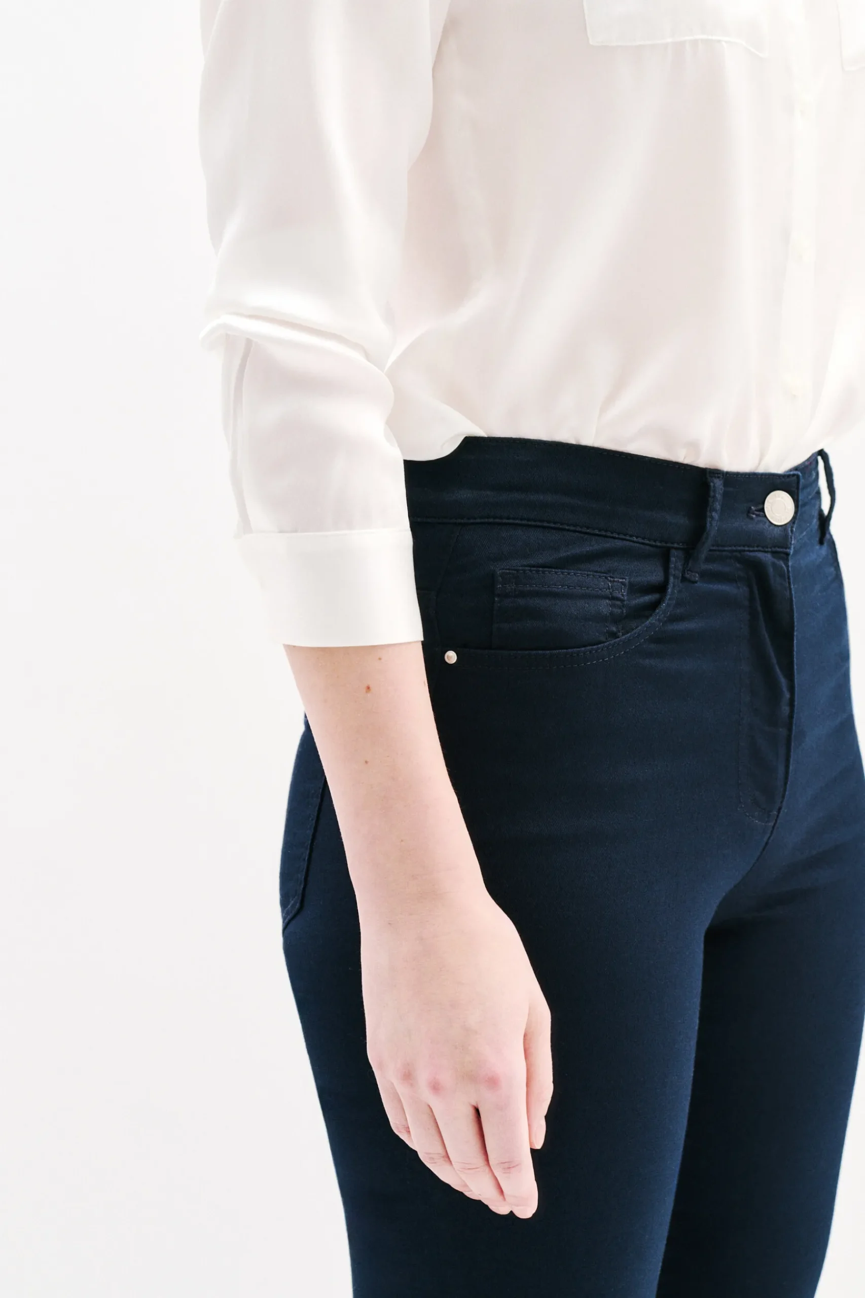 Outlet Pantacourt Mason Bleu Marine Femme Pantalons
