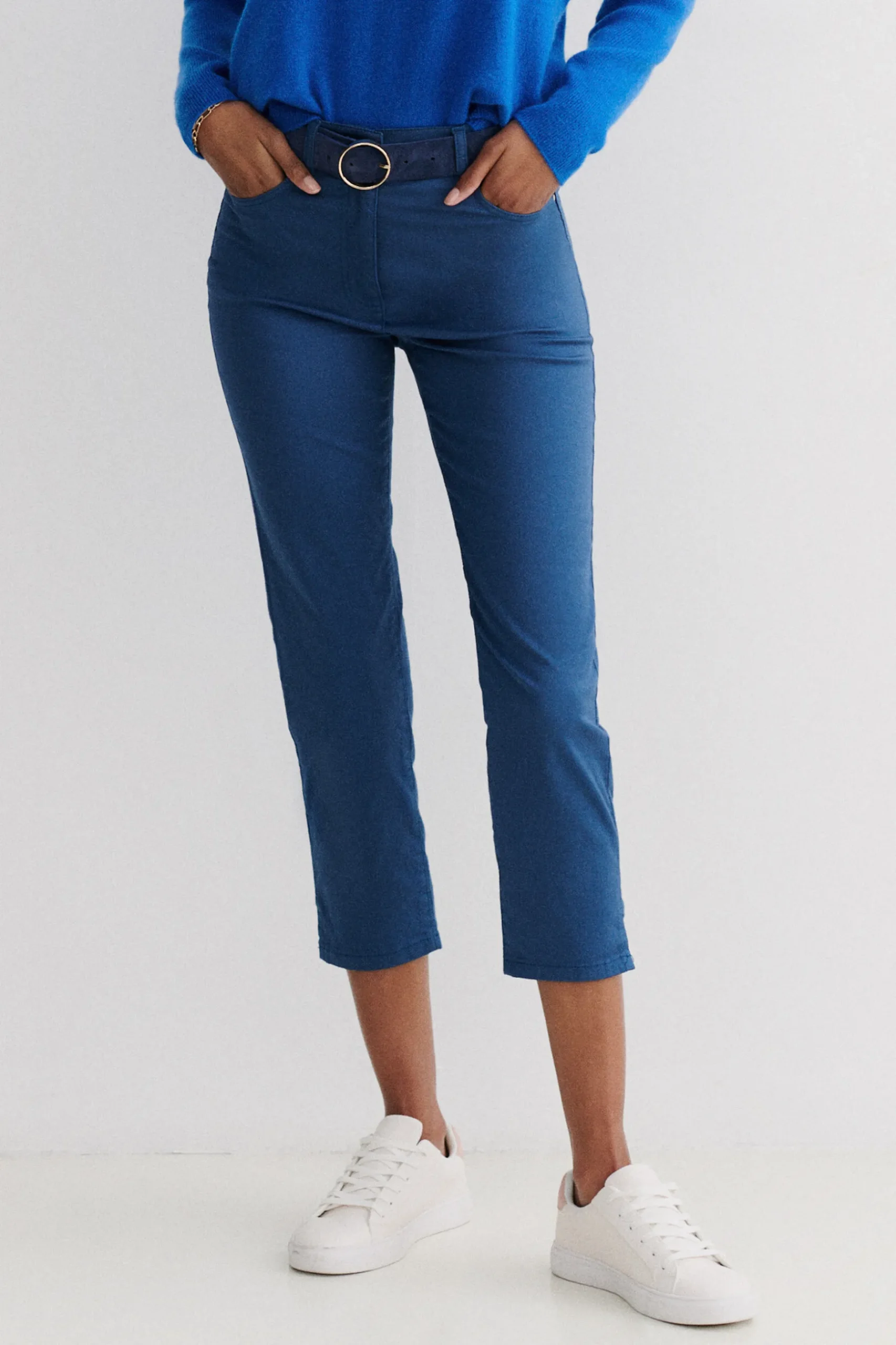 Discount Pantacourt Mason Denim Stone Femme Pantalons