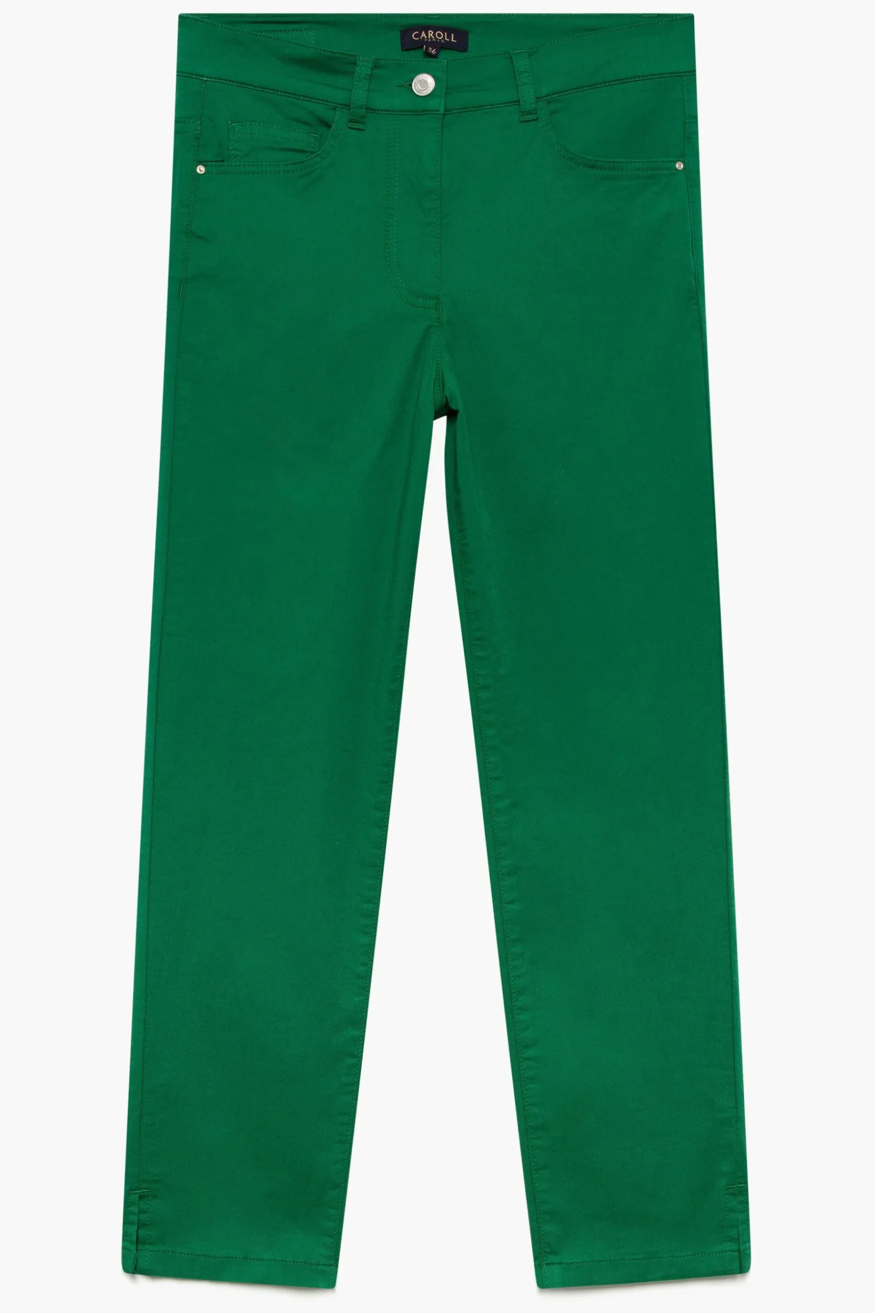 Hot Pantacourt Mason Vert Menthe Femme Pantalons