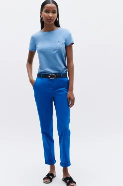 Hot Pantalon Adelmo Bleu Electrique Femme Pantalons