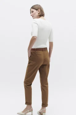 Online Pantalon Adelmo Camel Femme Pantalons