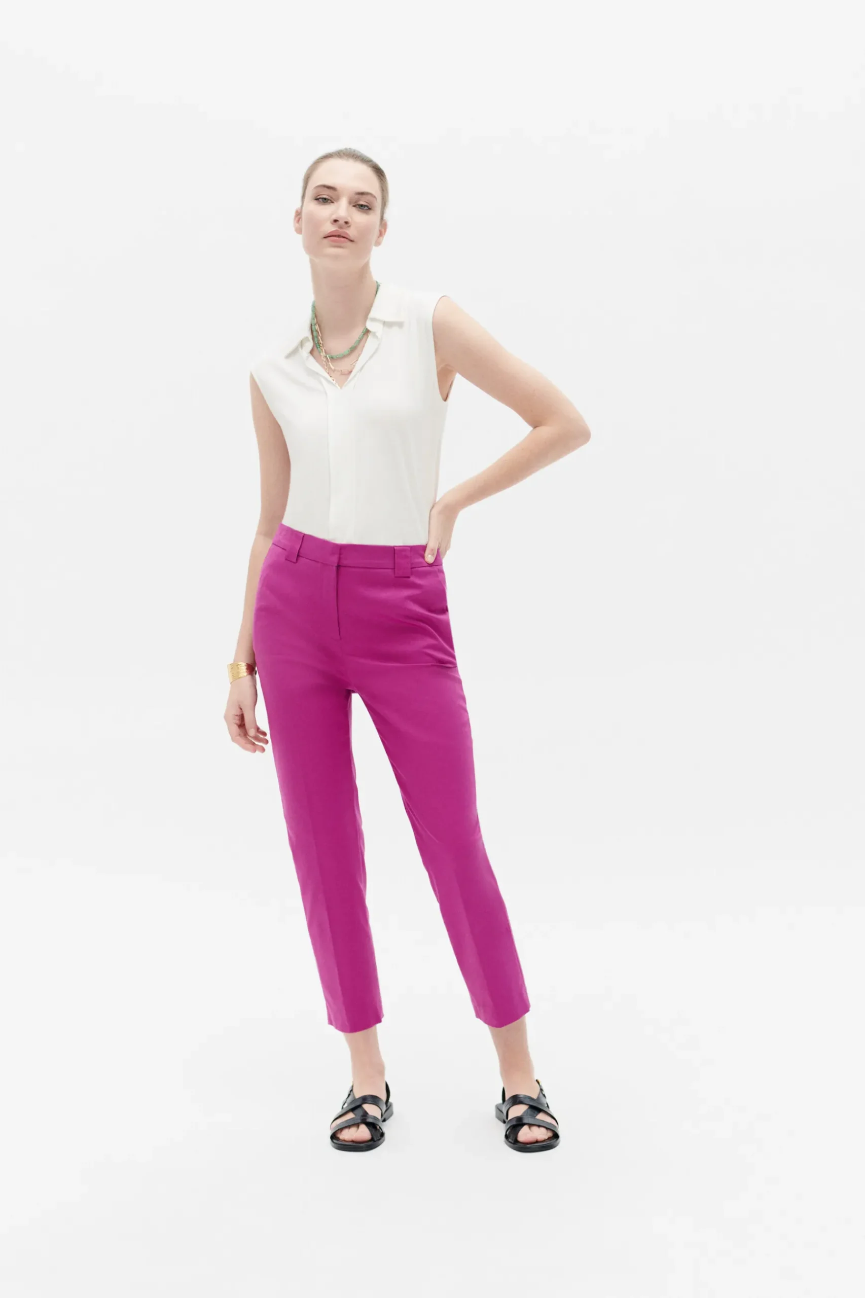 Shop Pantalon Bobby Violet Femme Pantalons