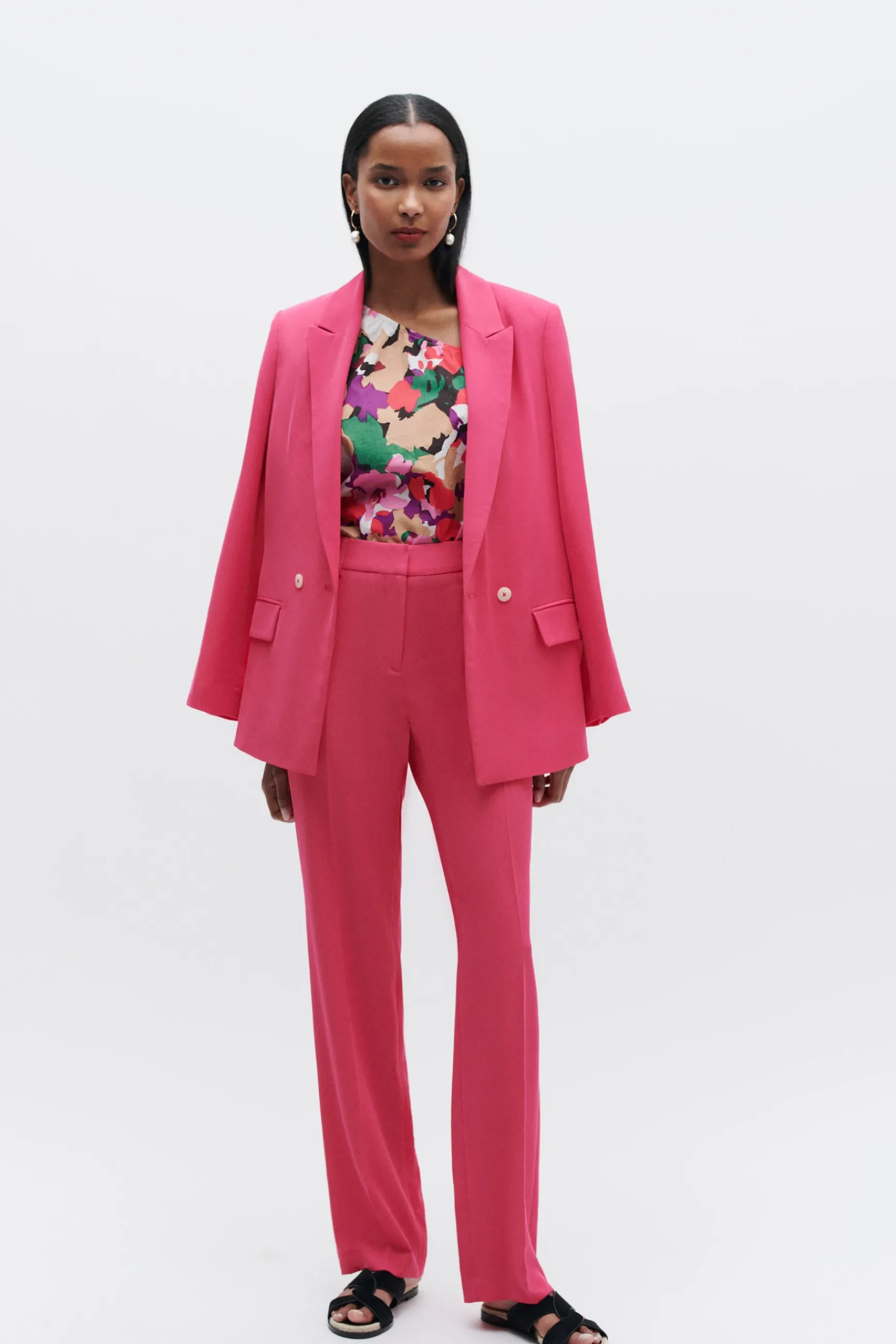 Cheap Pantalon Clement Rose Fushia Femme Pantalons