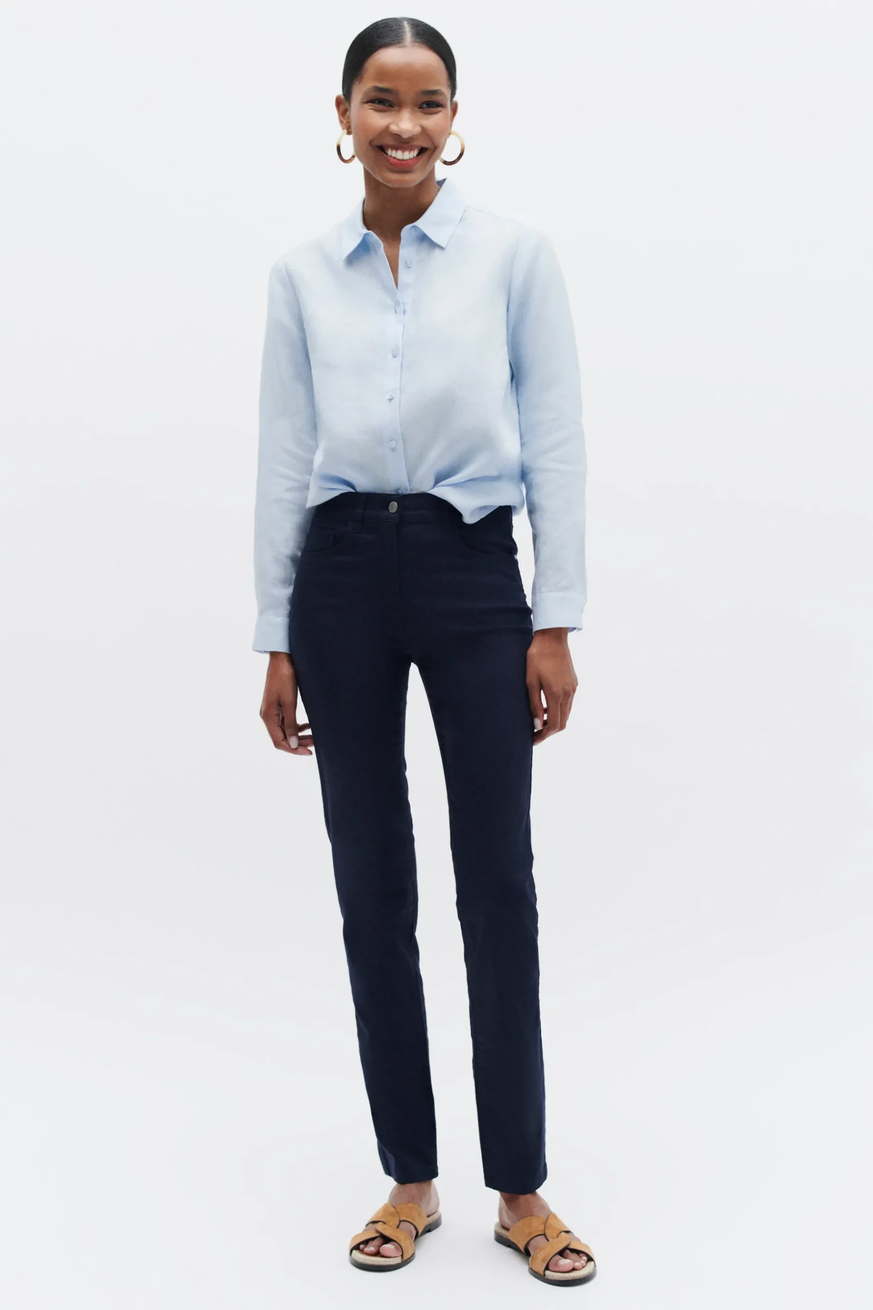 Outlet Pantalon Craig Bleu Marine Femme Pantalons