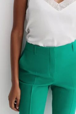 Store Pantalon Gautier Vert Emeraude Femme Pantalons