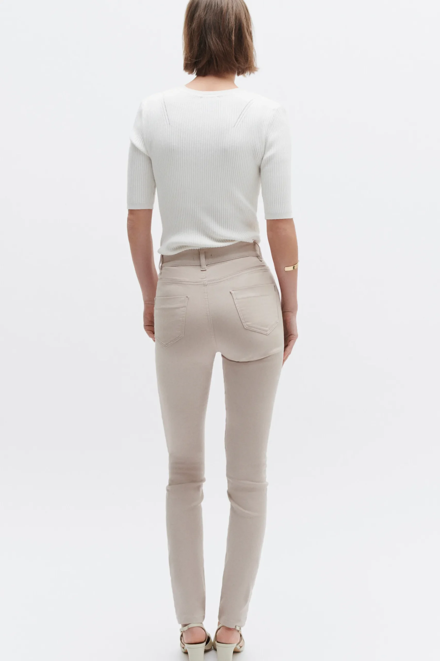 Online Pantalon Joss B Beige Femme Pantalons