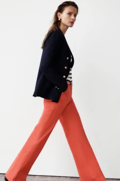 New Pantalon Lazarro Orange Femme Pantalons