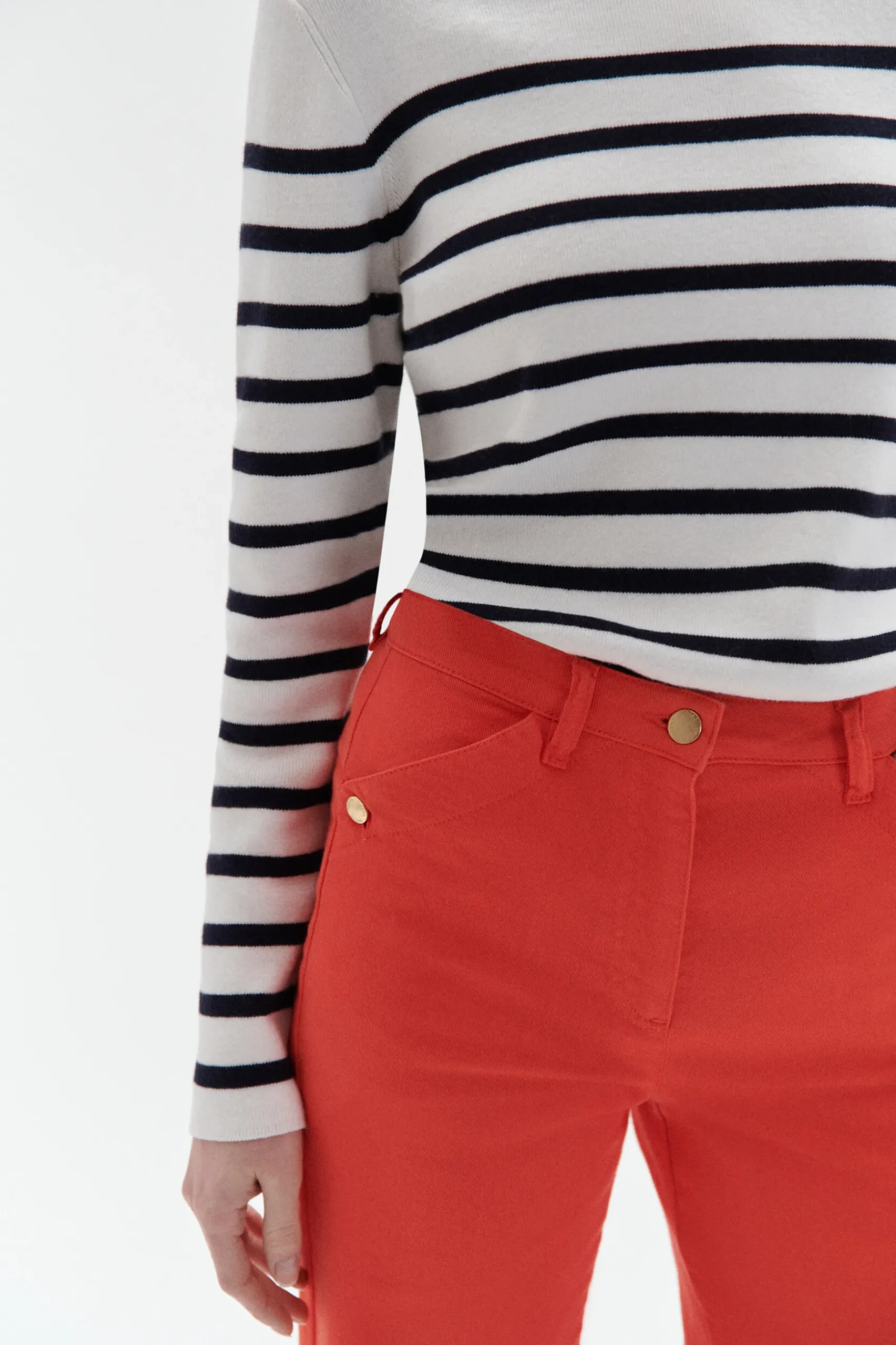 New Pantalon Lazarro Orange Femme Pantalons