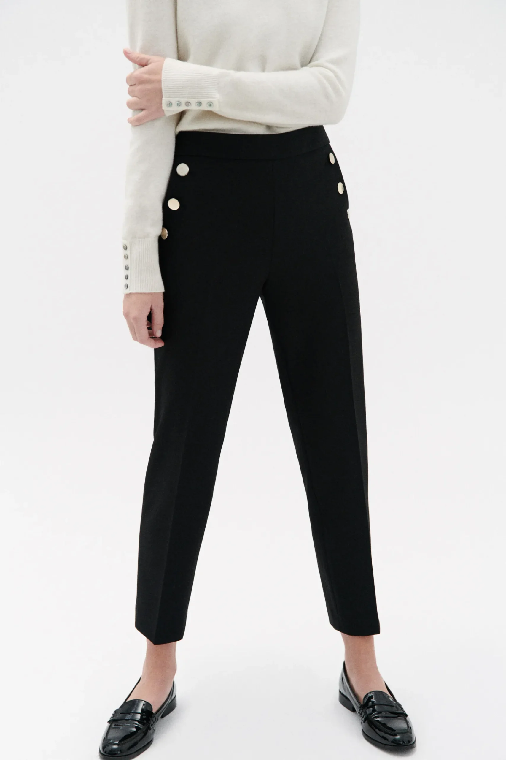 Best Sale Pantalon Octavian Noir Femme Pantalons