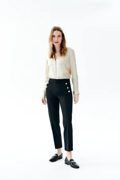 Best Sale Pantalon Octavian Noir Femme Pantalons