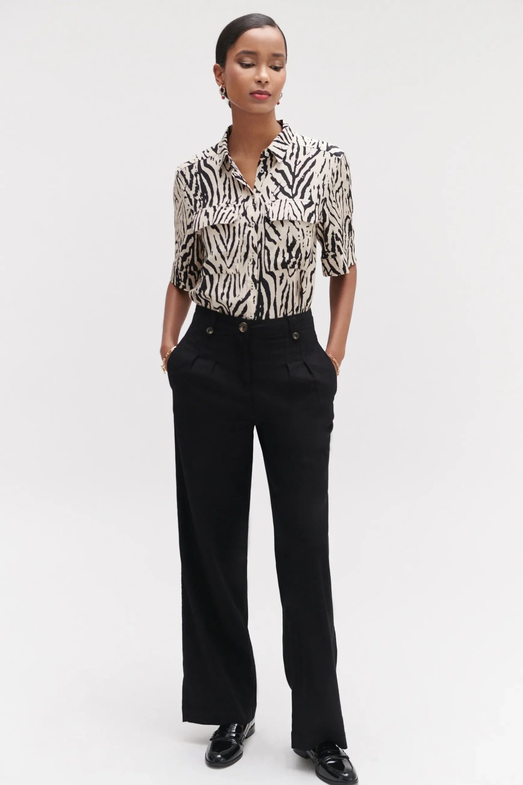 Discount Pantalon Porter Noir Femme Pantalons