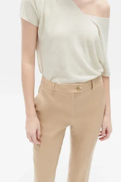Hot Pantalon Randy Beige Femme Pantalons