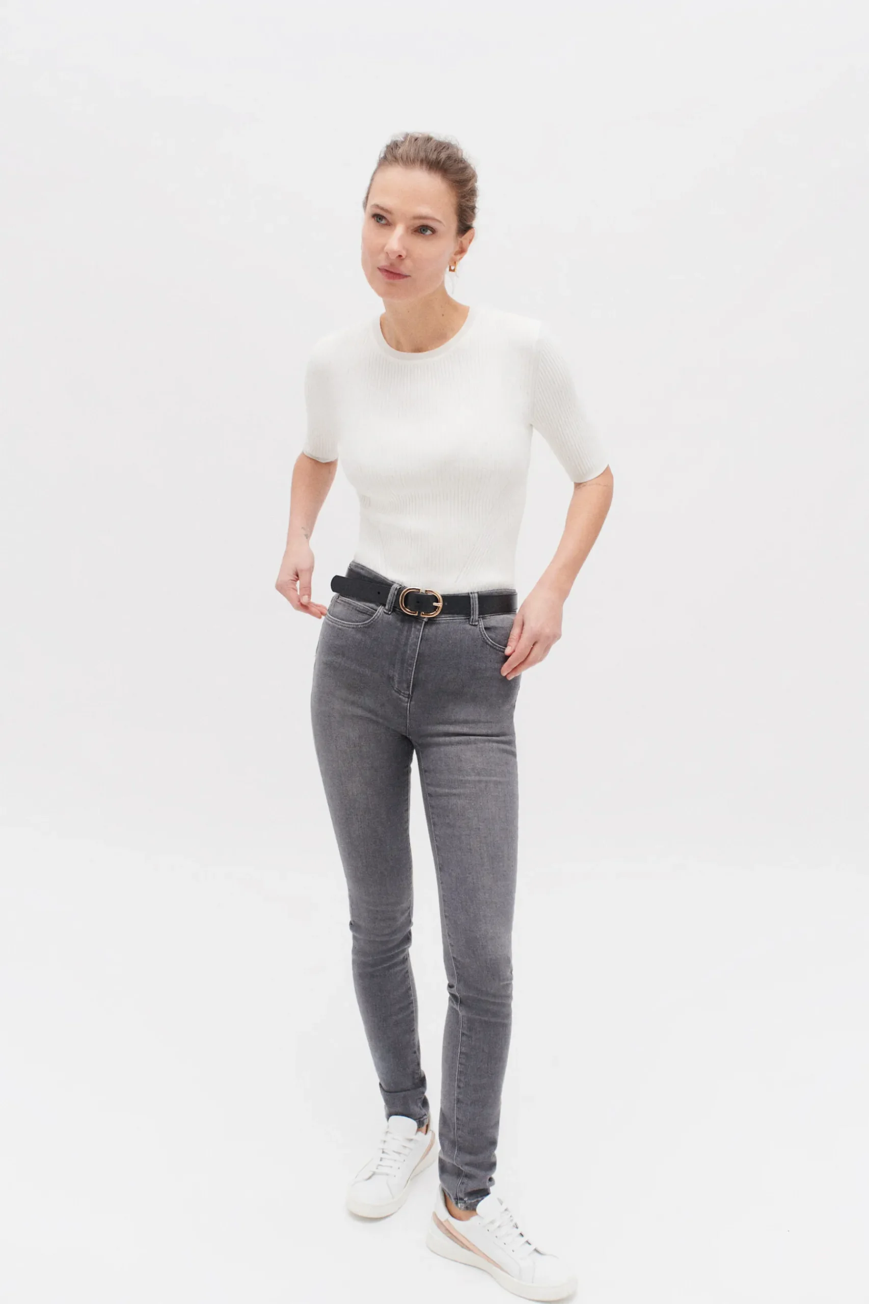 Clearance Pantalon Tom Gris Femme Pantalons