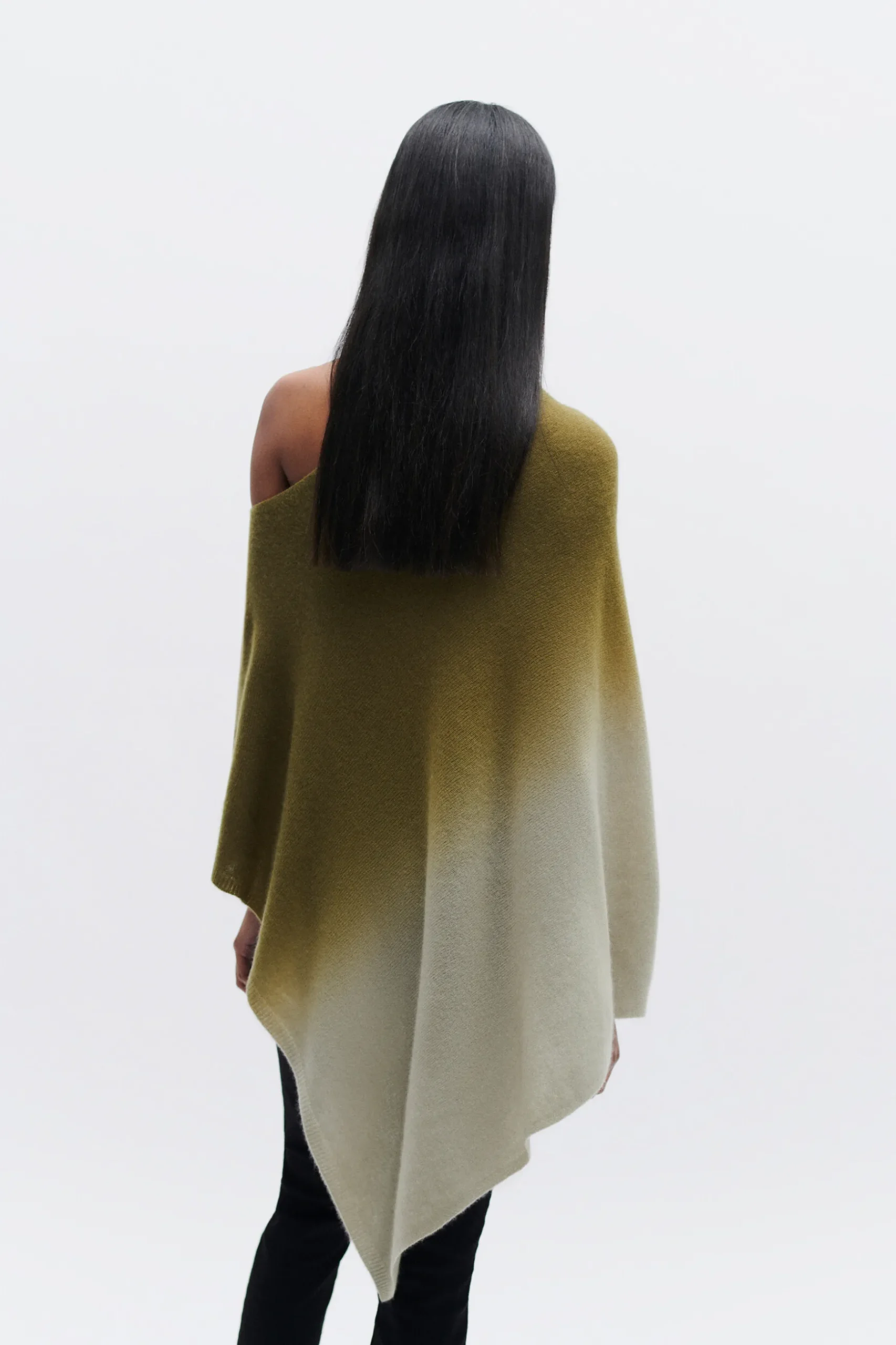 Best Sale Poncho Baltidye Vert Kaki Femme Ponchos