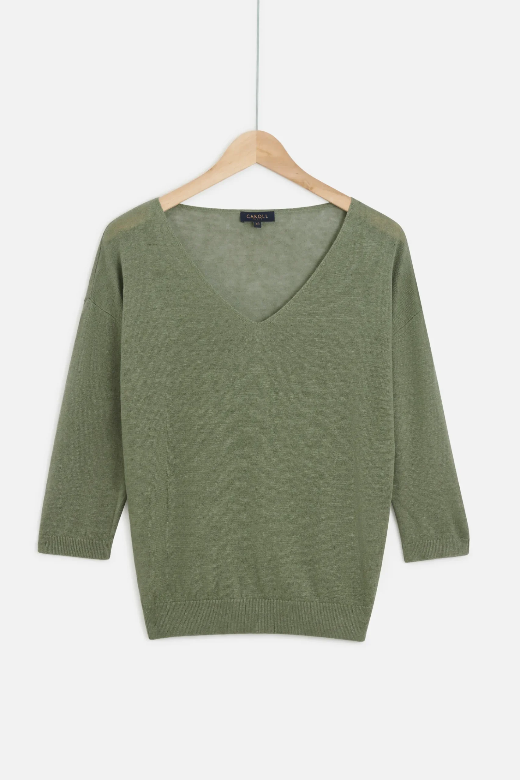 Cheap Pull Alicia Col V 100% Lin Femme Pulls