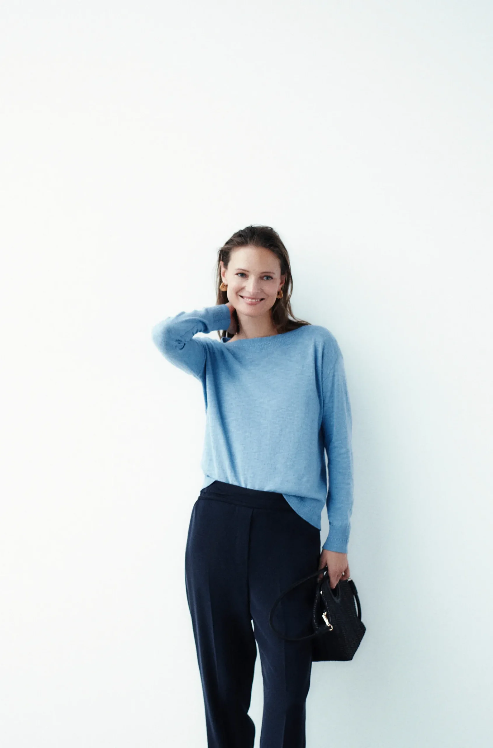 Online Pull Bettina Denim Baby Bleu Femme Pulls