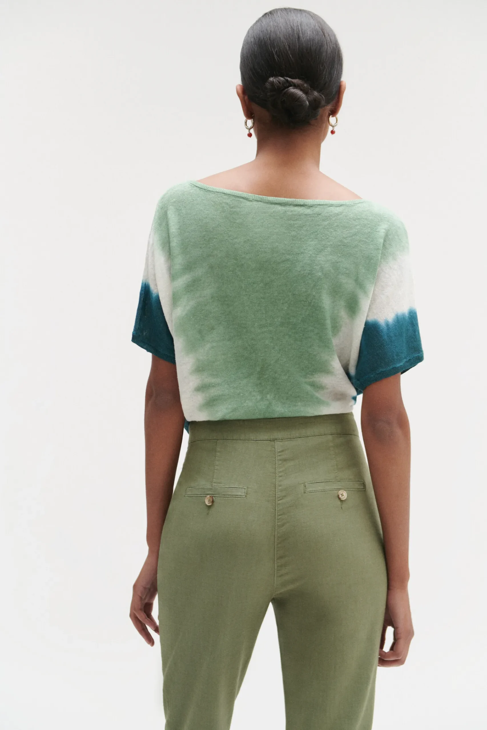Best Pull Elio 100% Lin A Manches Courtes Femme Pulls
