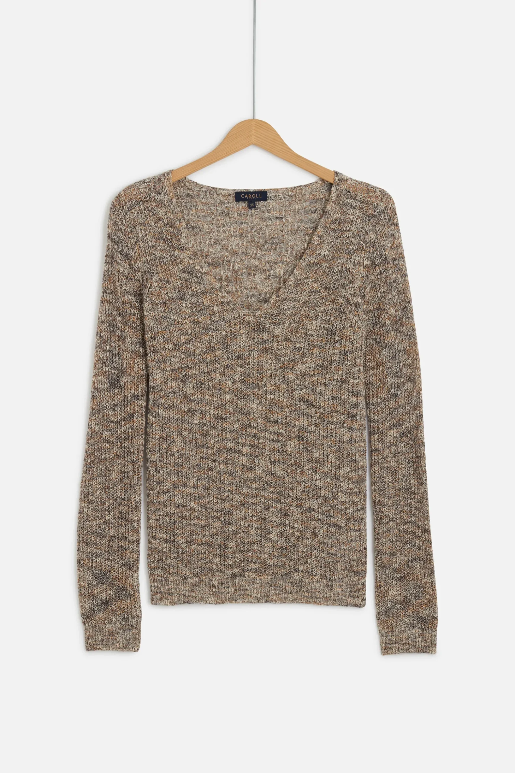 Clearance Pull Hugo En Maille Moulinee Femme Pulls